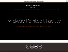 Tablet Screenshot of midwaypaintball.com